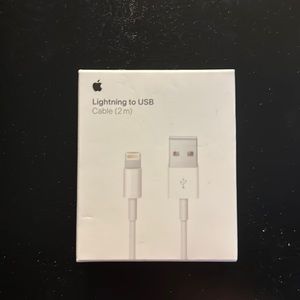 Brand new in box Apple Lightening to USB cable (2 meters)